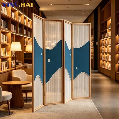 Custom Stainless Steel Folding Partition Screen With Unique Art Pattern