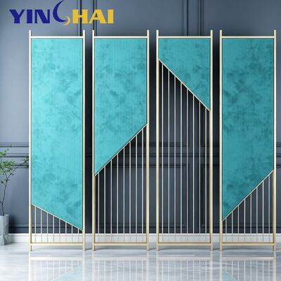 Custom Light Luxury Stainless Steel Screen Partition With Decorative Panels