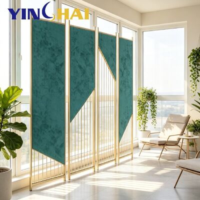 Custom Light Luxury Stainless Steel Screen Partition With Decorative Panels
