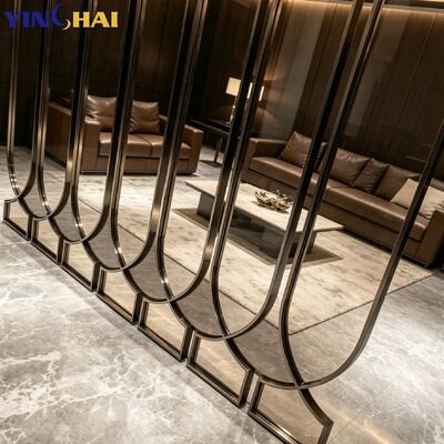 YINGHAI Custom Stainless Steel Curved Glass Screen for Home and Commercial Spaces