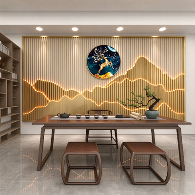 Mountain Shape LED Light Room Dividers For Wall Background Decoration 