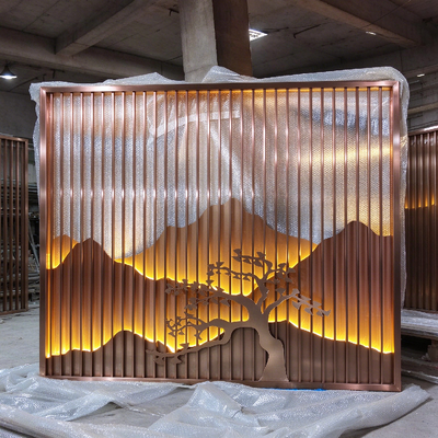 Mountain Shape LED Light Room Dividers For Wall Background Decoration 